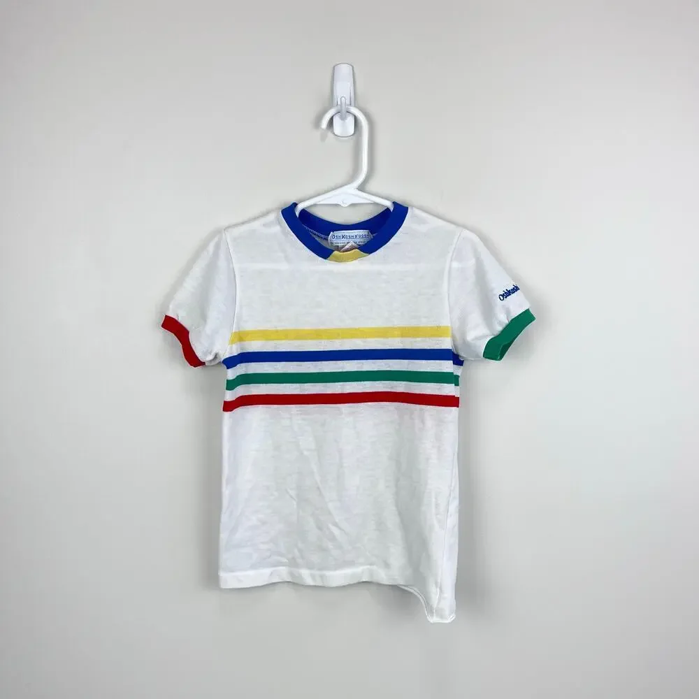 Vintage OshKosh B'gosh Colorful Striped T-Shirt 7 USA